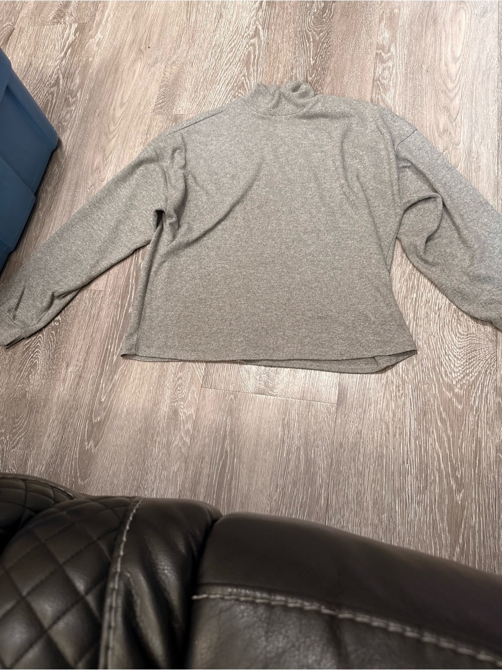 Forever 21Cozy Gray fuzzy Mock Neck Sweatshirt